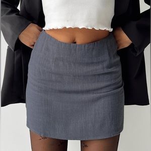 Princess Polly Selby Mini Skirt Grey